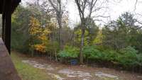 Back yard view off of covered deck