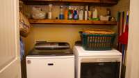 Laundry room on first floor