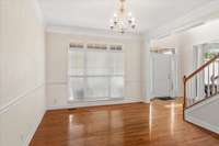 Formal dining room.  The dining room is to the right when you come through the front door.
