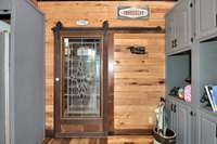 Main floor- custom door from kitchen to laundry/pantry