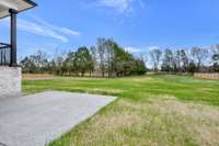 Property extends beyond tree line