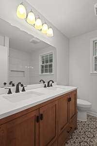Linen closet in second bath