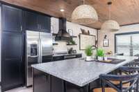 Interior of similar cabin in community. Interior finishes and furnishings will vary from cabin to cabin.