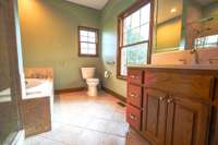 Primary bath with jetted tub