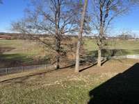View from back porch out to crop area.