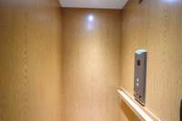 Elevator goes between main and lower level.