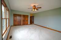 Primary suite on main level