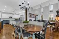 Cozy and inviting eat in kitchen that feel warm and welcoming for your entire family and friends.