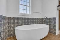 Amazing stand alone bathtub in main suite