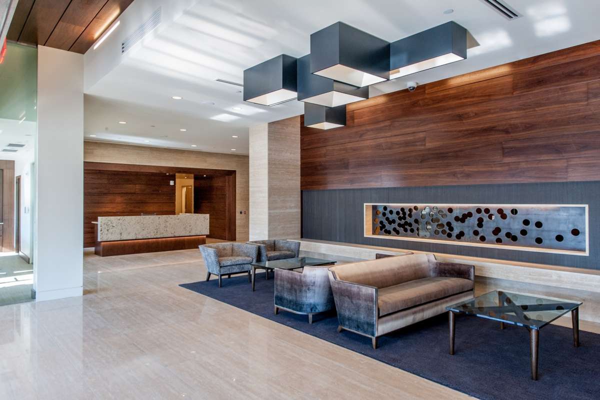 Lobby area is home to 24/7 security, onsite building management, package delivery and two conference rooms available for residents for that work from home convenience.  Welcoming spaces that make your guests feel at home the moment they arrive