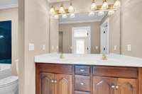 Double vanities in owner's suite. Bedroom #1