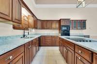 New Flowing Granite counter tops in the Kitchen.