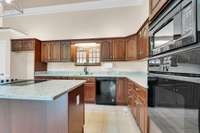 Another side view of the kitchen.