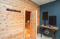 Infrared Sauna - steam shower in the bathroom right around the corner