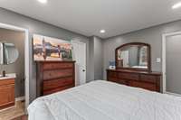 Primary Bedroom with Closet and Half Bath