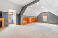 Another view of bonus room, lots of storage