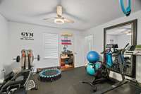 Another flex space off the foyer and dining room. Great place for an office or workout room.