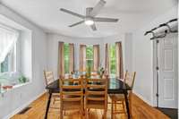 Formal dining room just off the kitchen.