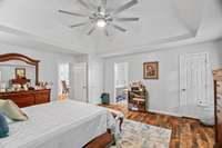 Owner's suite with tray ceiling and plenty of room.