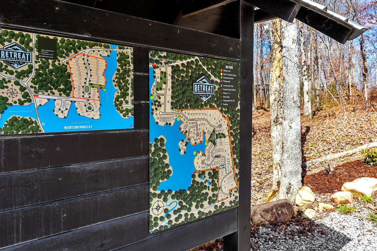 Community map for hiking trails