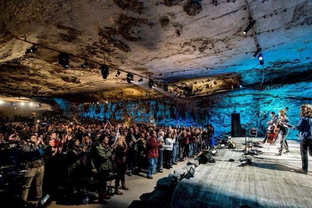 Music. In the cave at the caverns it’s only 15 minutes away.