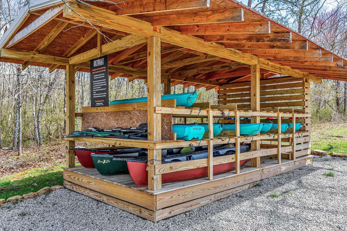 Community kayak rental station