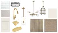 Laminate flooring in main areas. Upgraded lighting with gold hardware on cabinets. Quartz counters with white backsplash!