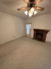 Bedroom 2 with fireplace