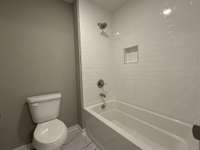 Separate tub / shower combo upstairs