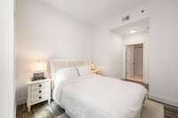 Ensuite guest bath connects easily to the guest suite.