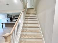 Hardwood stairs