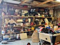 tons of shelfs for storing things