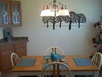 dining room with built-in hutch