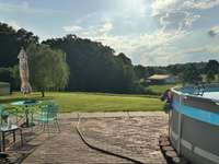 beautiful views from the pool and brick paver patio