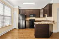 All Kitchen appliances remain