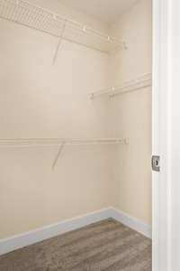 Walk in closet in Primary Suite
