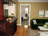 Living room virtually staged