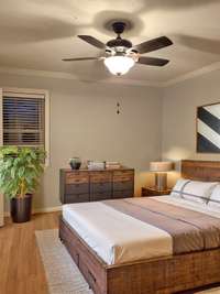 Bedroom virtually staged