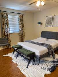 Bedroom virtually staged