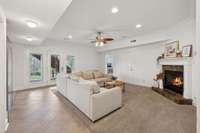 Fully Finished Ground-Level Basement with Private Entrance, No-Step Entry, 2 Bedrooms, Bathroom, Full Kitchen & Gas Fireplace