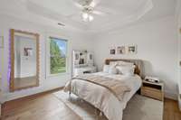 Guest Bedroom 2 with Vaulted Ceiling and Ceiling Fan
