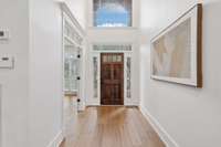 Two-Story Entry, European White Oak Hardwood Flooring Throughout Main/2nd Level & Brand-New Front Door