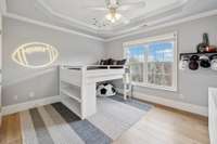 Guest Bedroom 3 with Vaulted Ceiling and Ceiling Fan