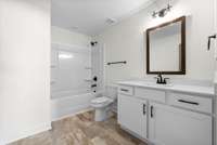 Full bath upstairs.
