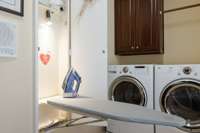 Built in Laundry Board in Laundry Room