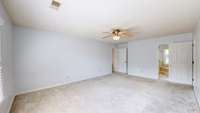 Alternative view of the primary bedroom.