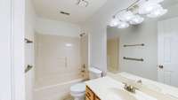 Alternate view of the upstairs bathroom.