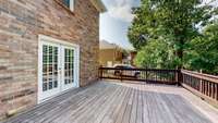 View of the back deck.