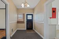 Side entrance off kitchen