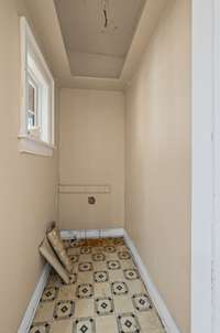 Basement area of main level.